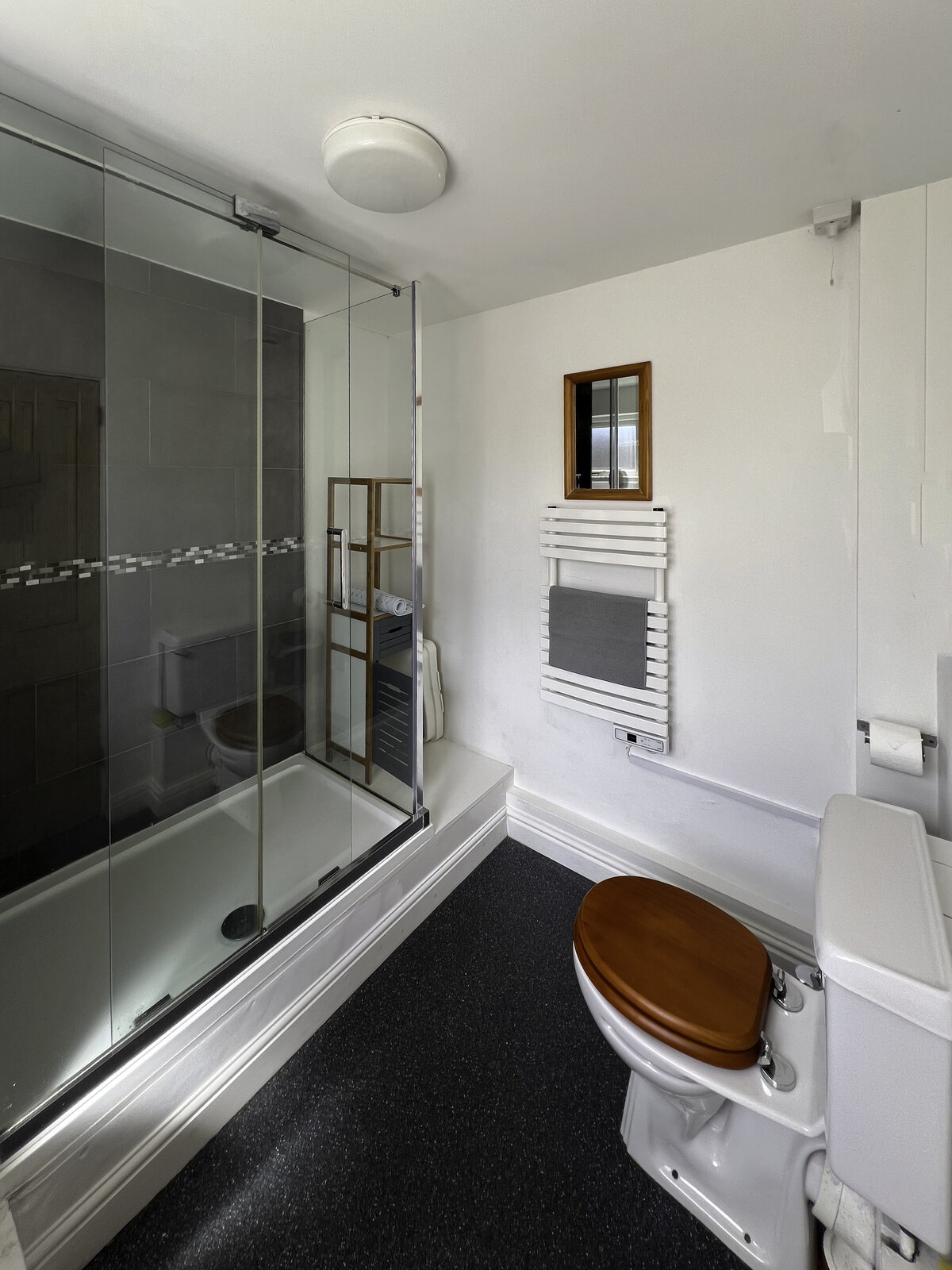 Shower room with large walk-in shower